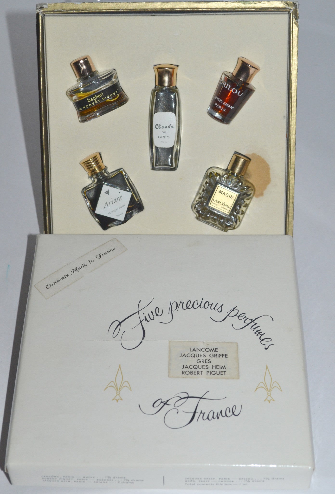 Five Precious Perfumes Of France