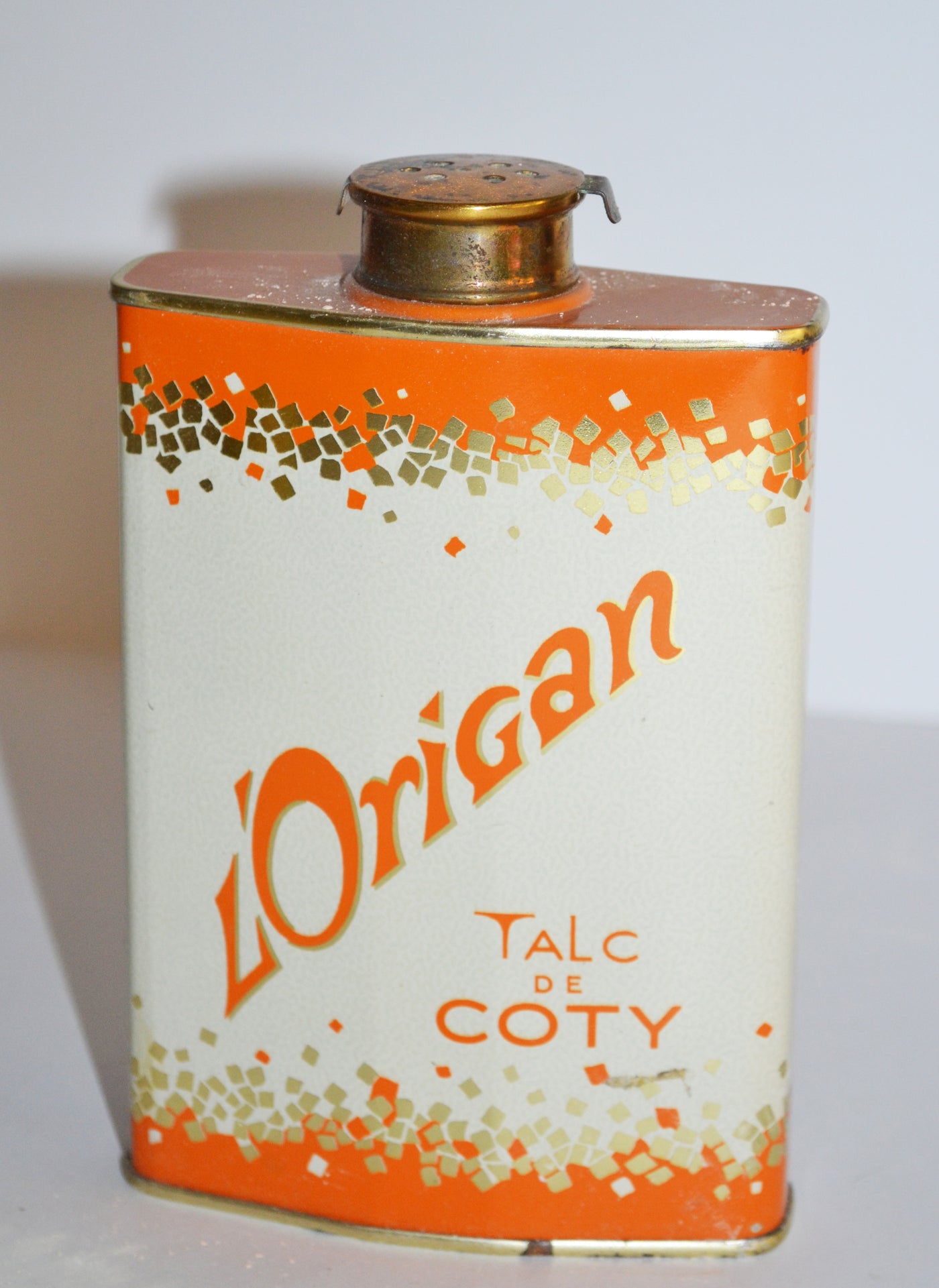 Vintage L’Origan Talc Tin By Coty