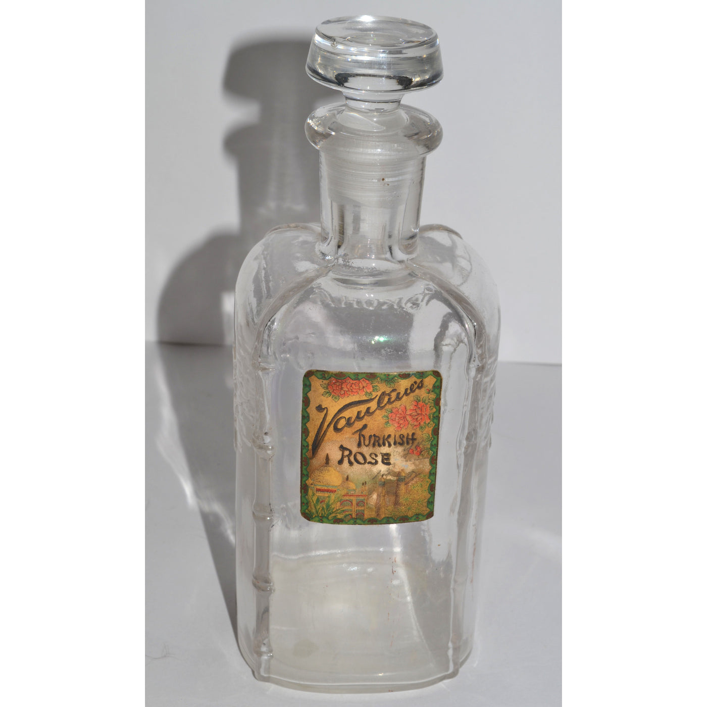 Antique Turkish Rose Perfume Bottle By Vantine's