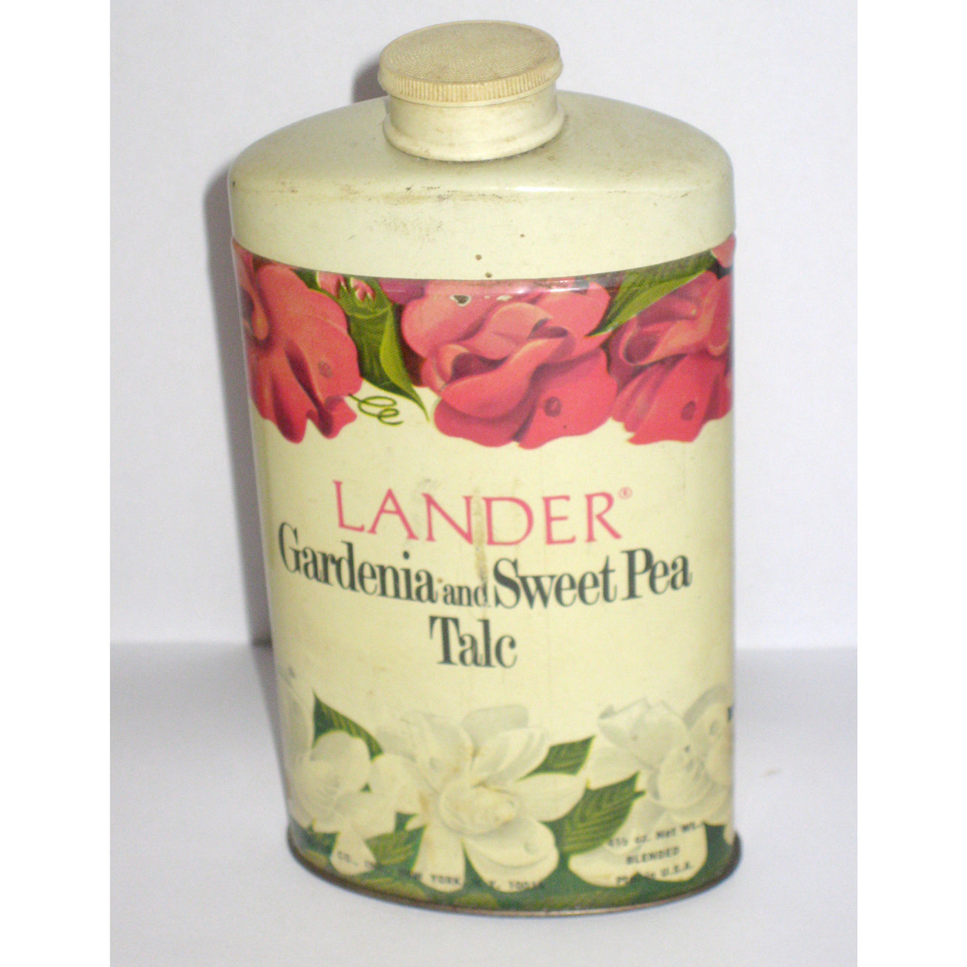 Vintage Gardenia and Sweet Pea Talc By Lander 