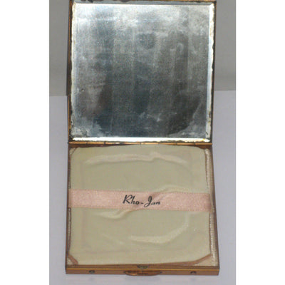 Vintage Bakelite Mirrored Compact By Rho-Jan 
