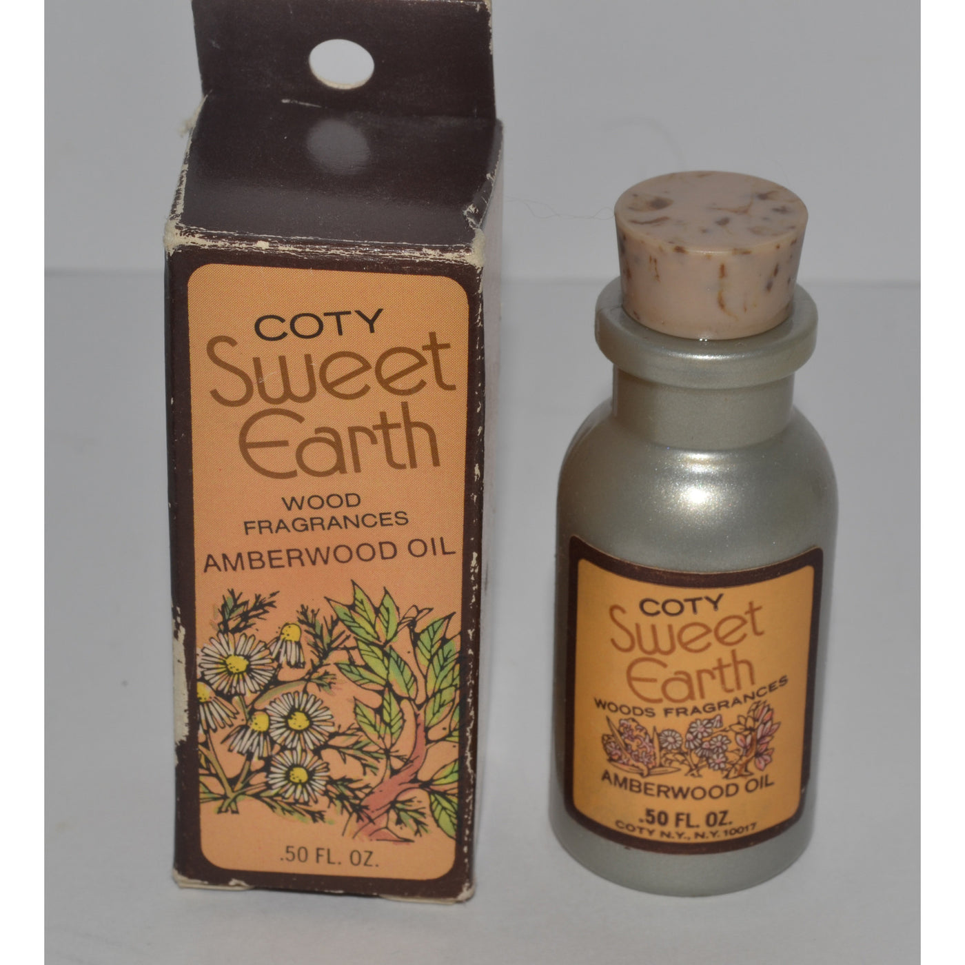 Vintage Sweet Earth Amberwood Oil By Coty 