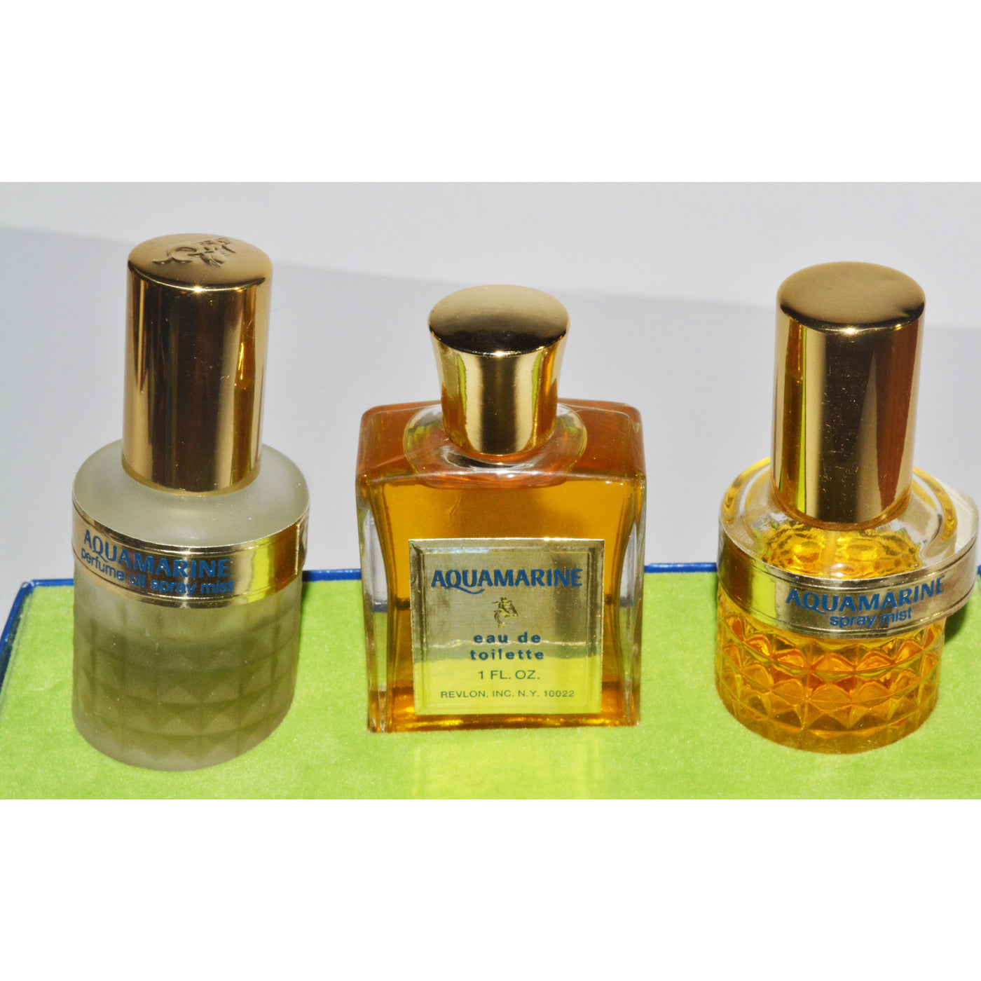 Vintage Aquamarine Fragrance Trio By Revlon 