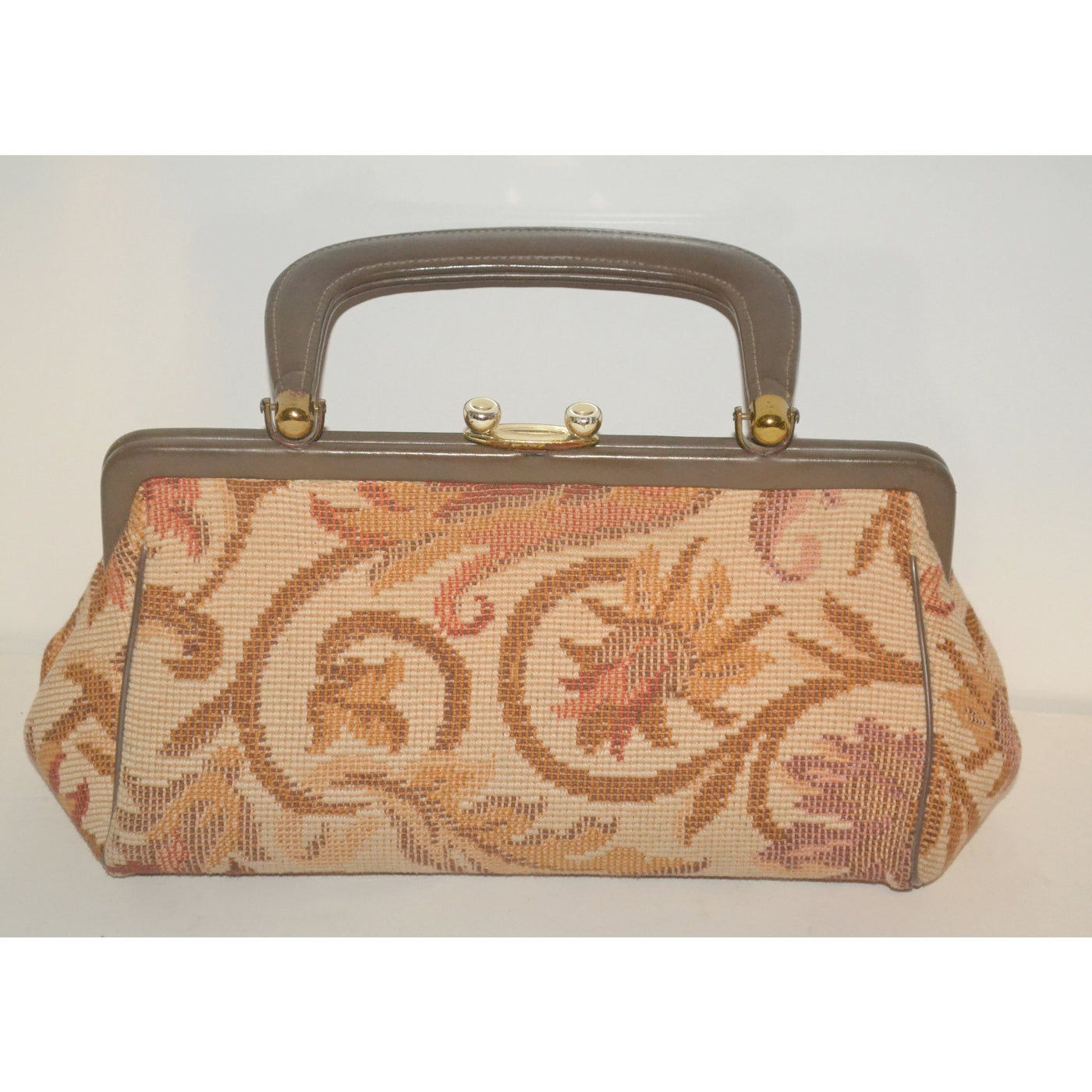 Vintage Brown Carpetbag Baguette Purse By Arnold – Quirky Finds
