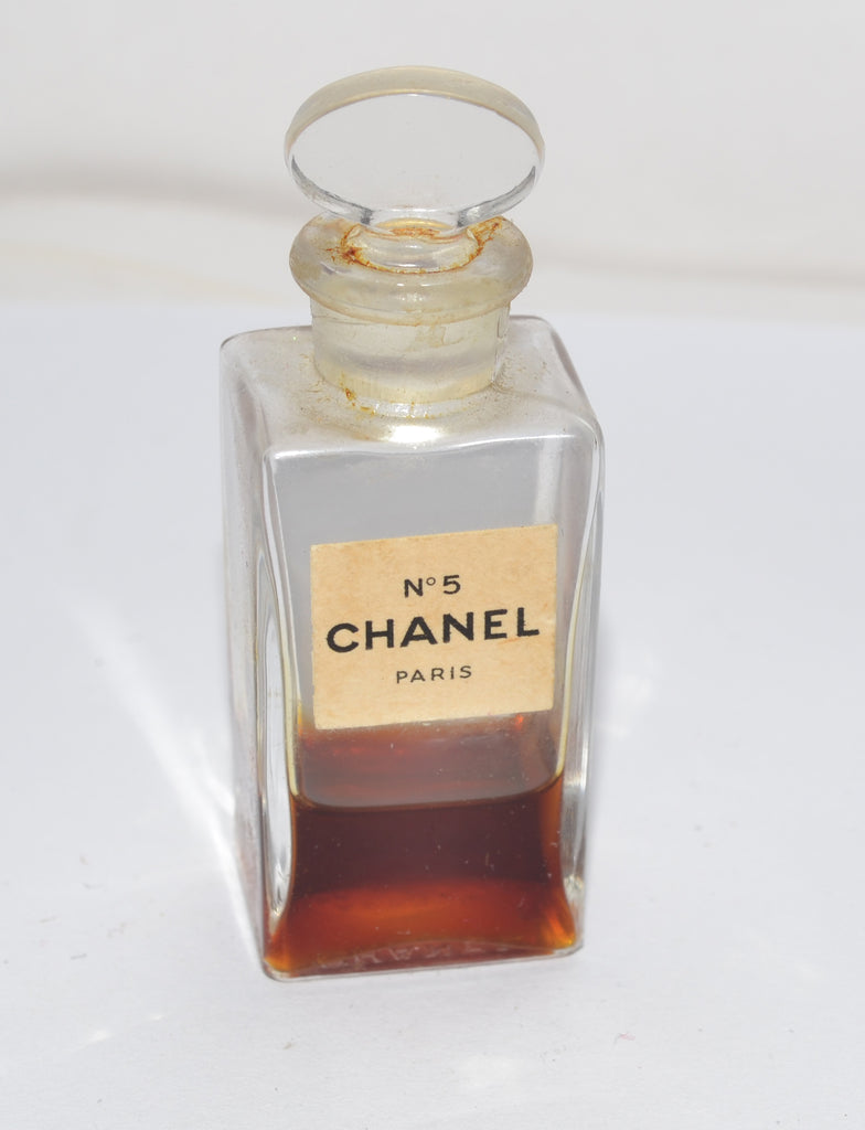 Early Vintage Chanel No 5 *Empty* Glass Perfume Bottle Stopper w