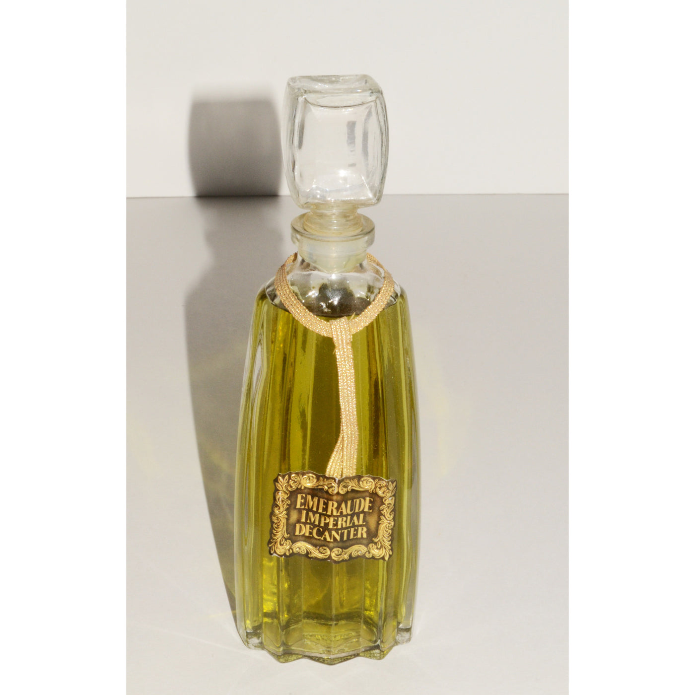 Vintage Emeraude Parfum De Toilette Decanter By Coty