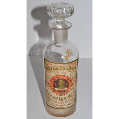 Antique Imperial Crown Musk Bottle By Meyer Bros 
