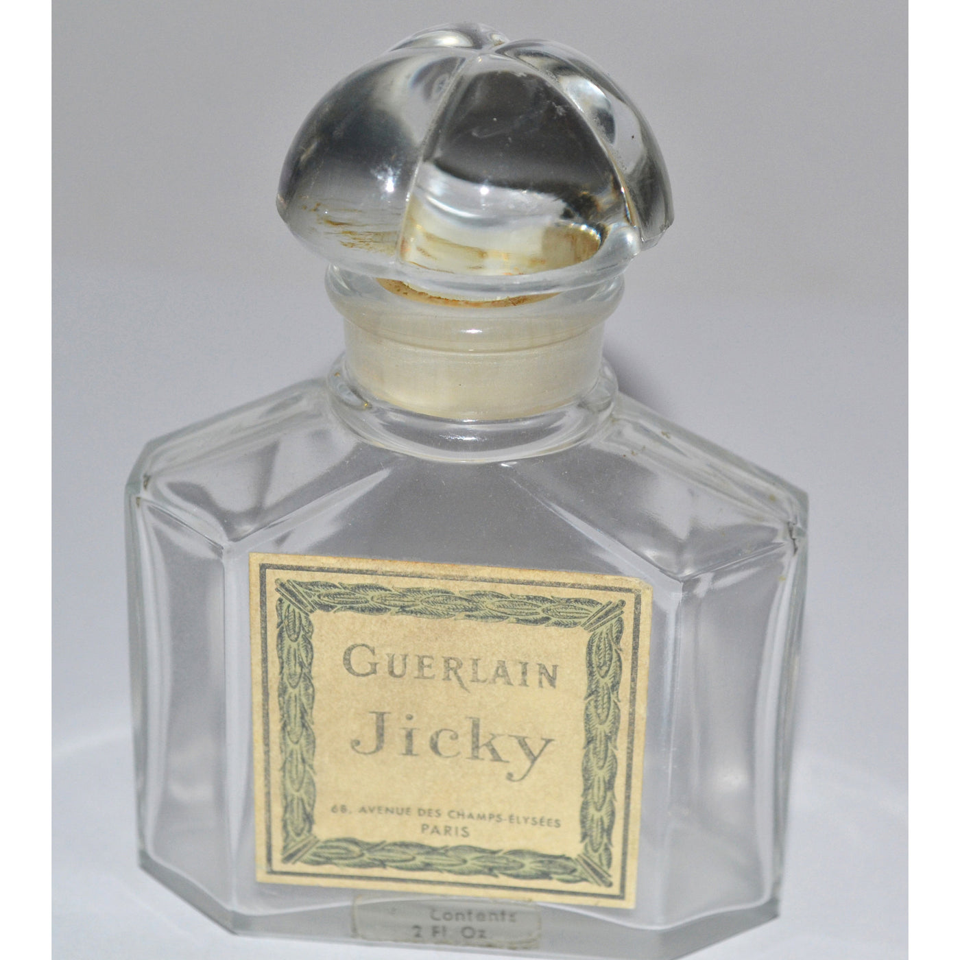 Vintage Jicky Perfume Bottle By Guerlain