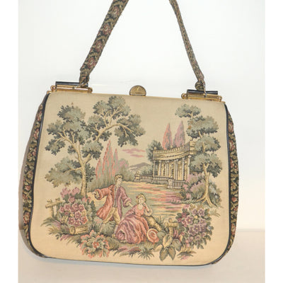 Vintage Italian Tapestry Purse By La Marquise 
