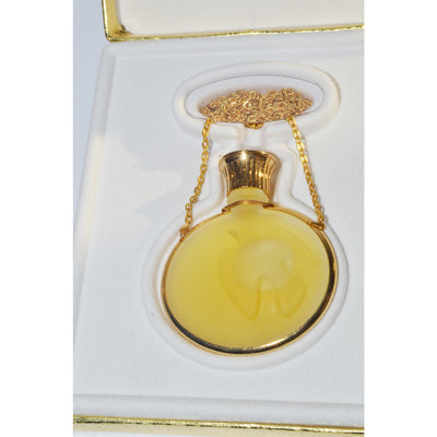 Vintage L’Air du Temps Parfum Lalique Pendant By Nina Ricci 