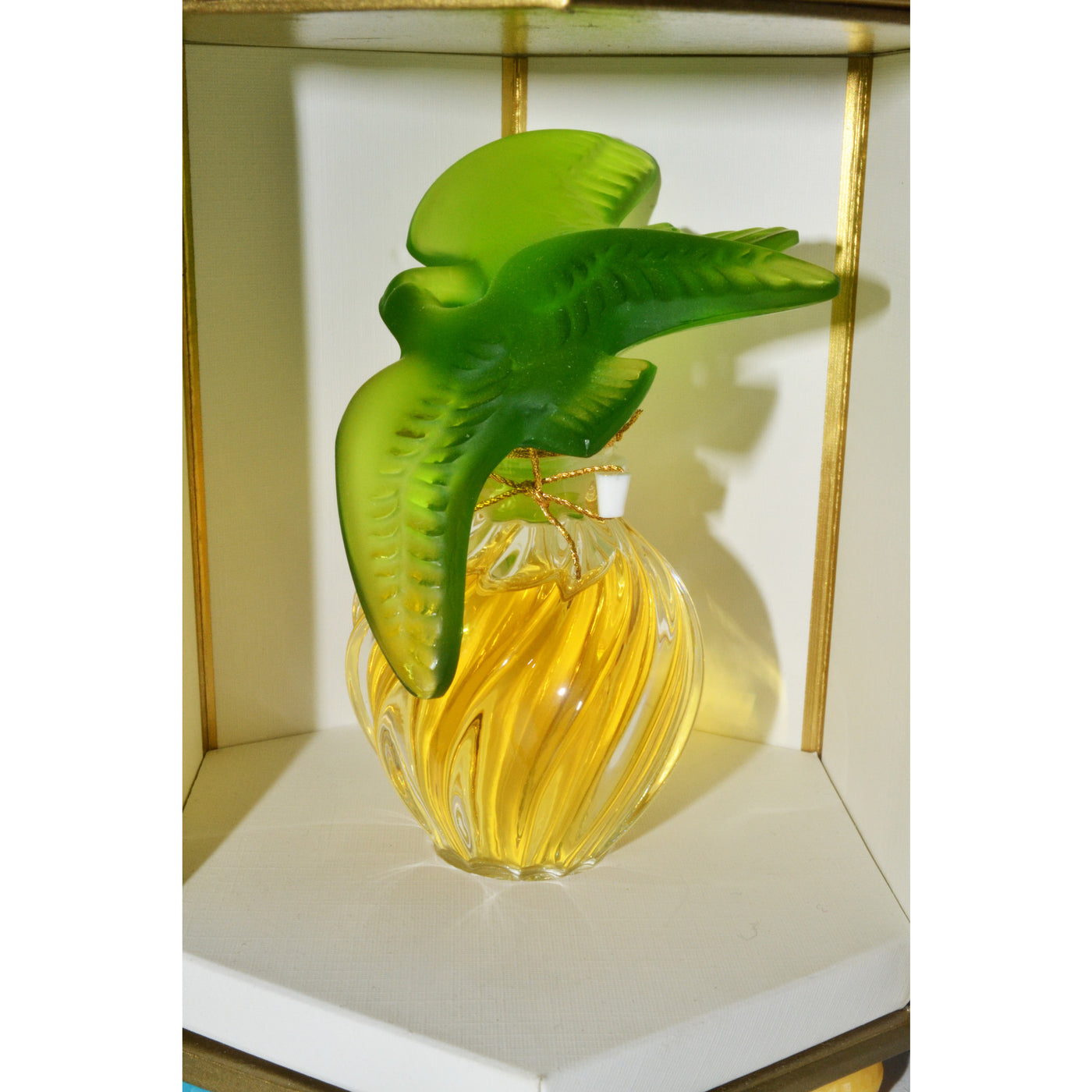 Vintage L'Air Du Temp Parfum By Nina Ricci Lalique Green Doves