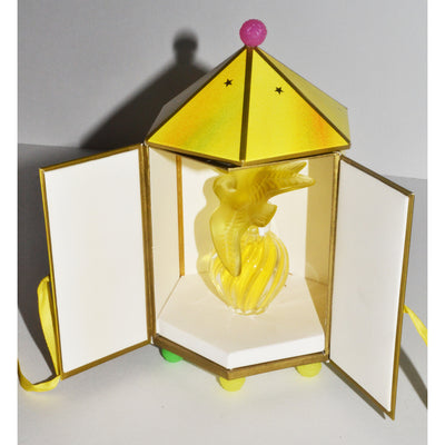 Vintage L'Air Du Temps Parfum By Nina Ricci Lalique Yellow Doves