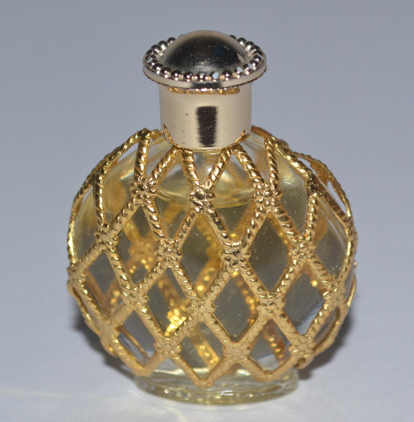 Vintage L'Air Du Temps Filigree Caged Perfume Mini By Nina Ricci