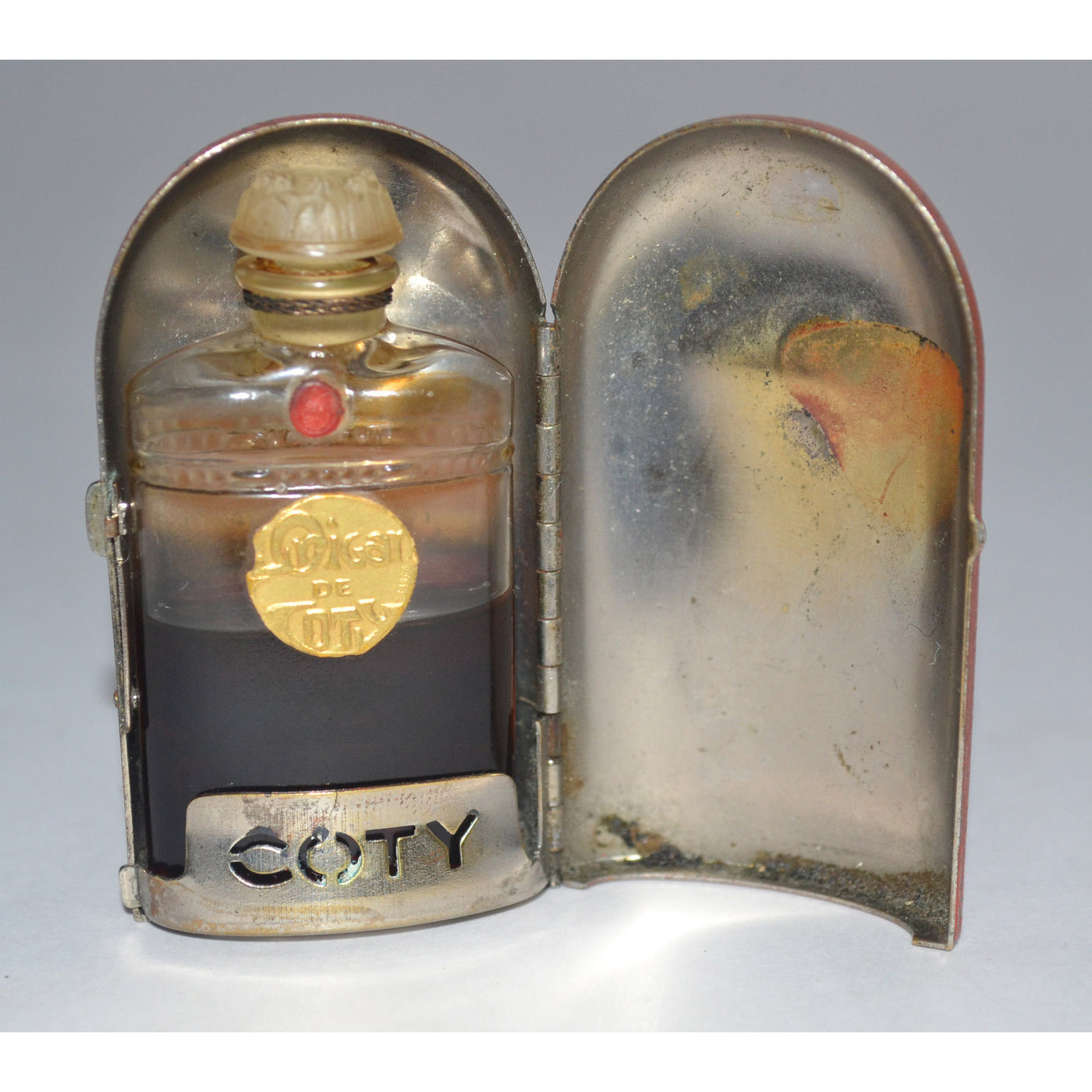 Vintage Coty L'Origan Cased Lalique Designed Perfume Bottle