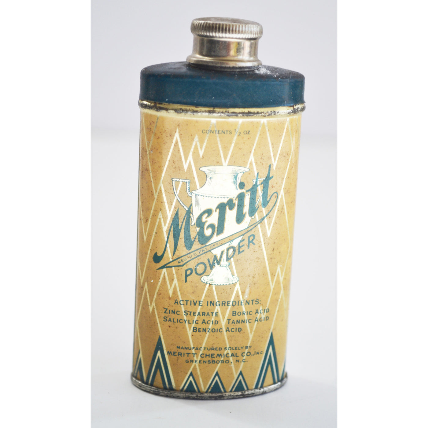 Vintage Meritt Powder Tin