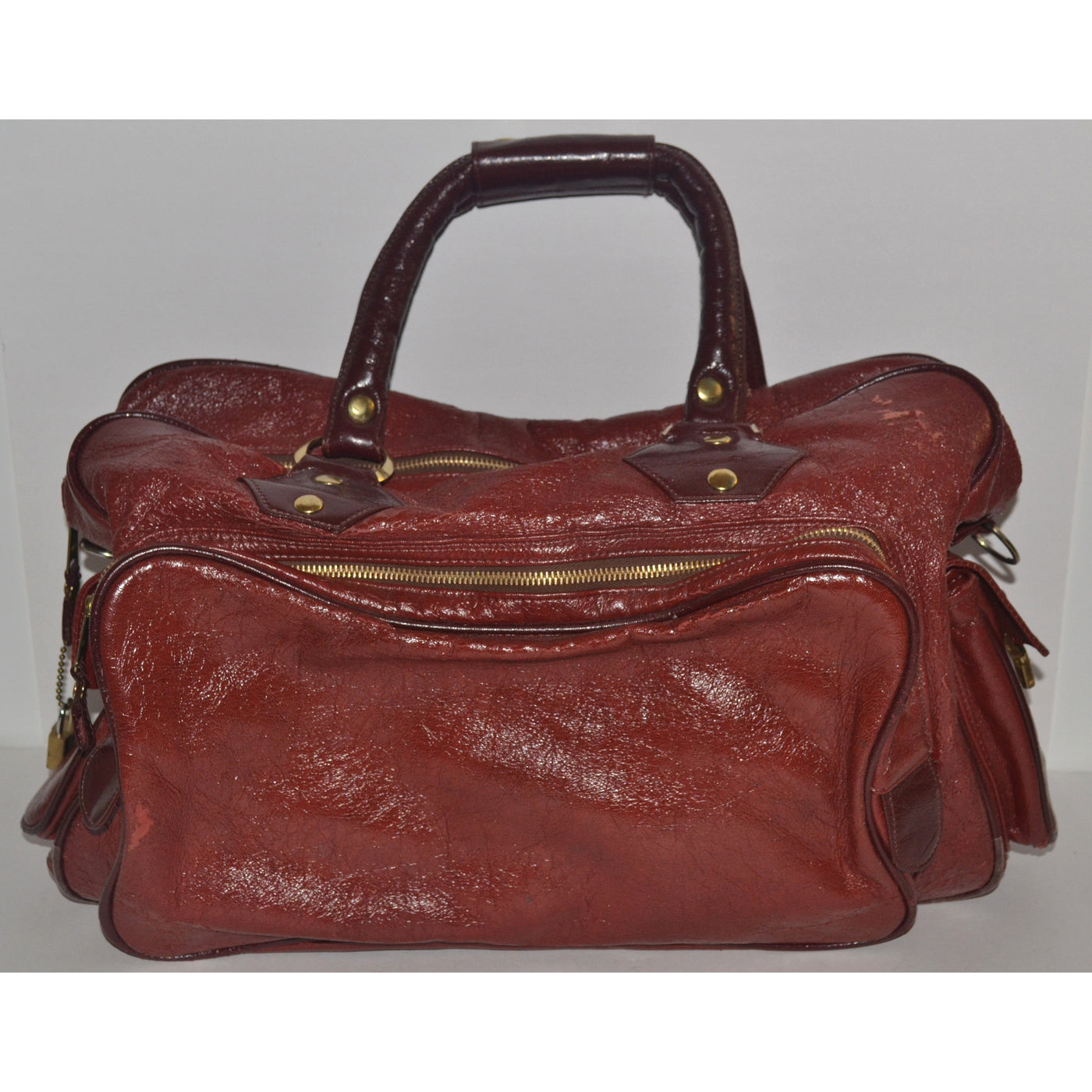 Vintage Burgundy Travel Bag By Monarch Luggage 