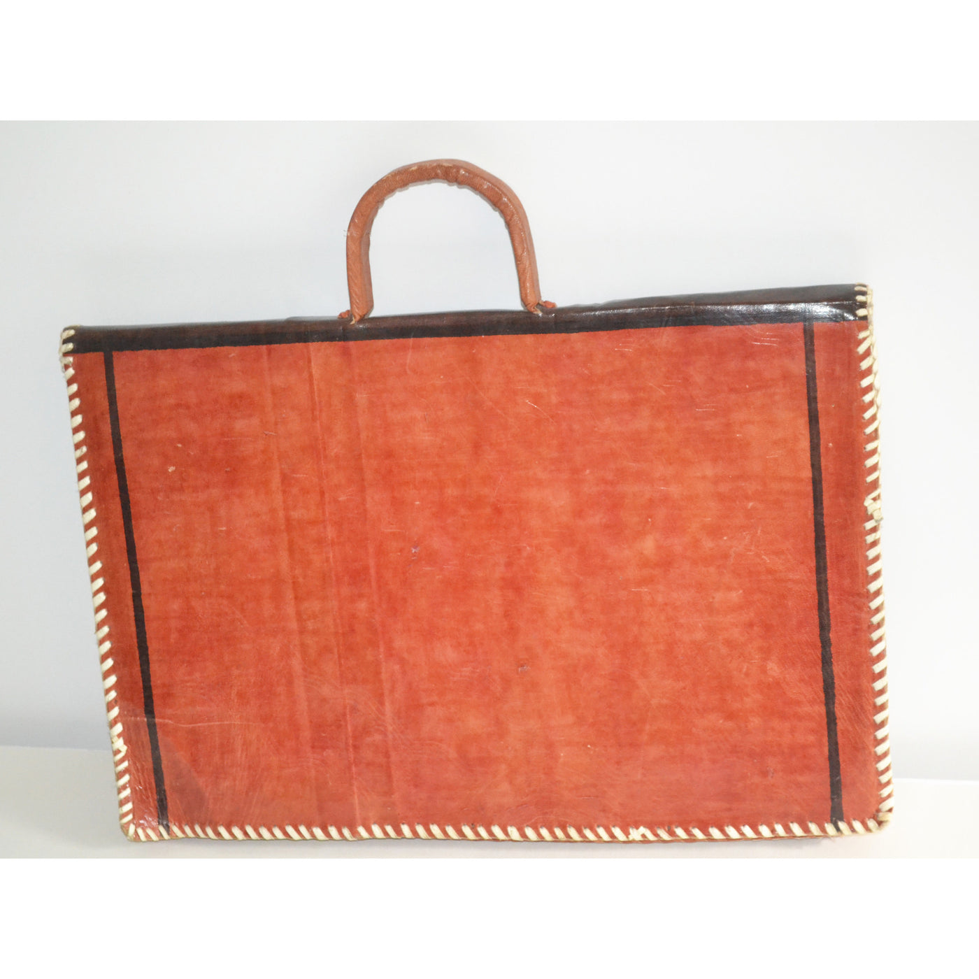 Vintage Morrocan Leather Tribal Style Attache