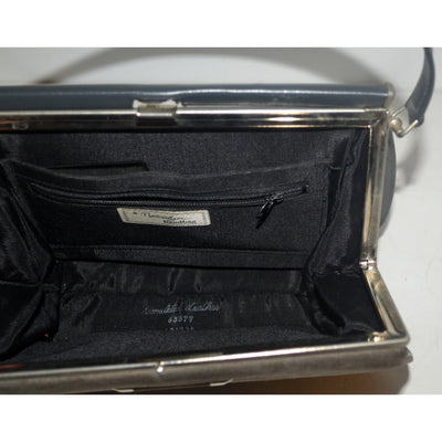 Vintage Grey Suede Handbag By Naturalizer 