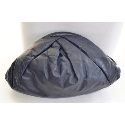 Vintage Leather Triangle Pouch Clutch Purse