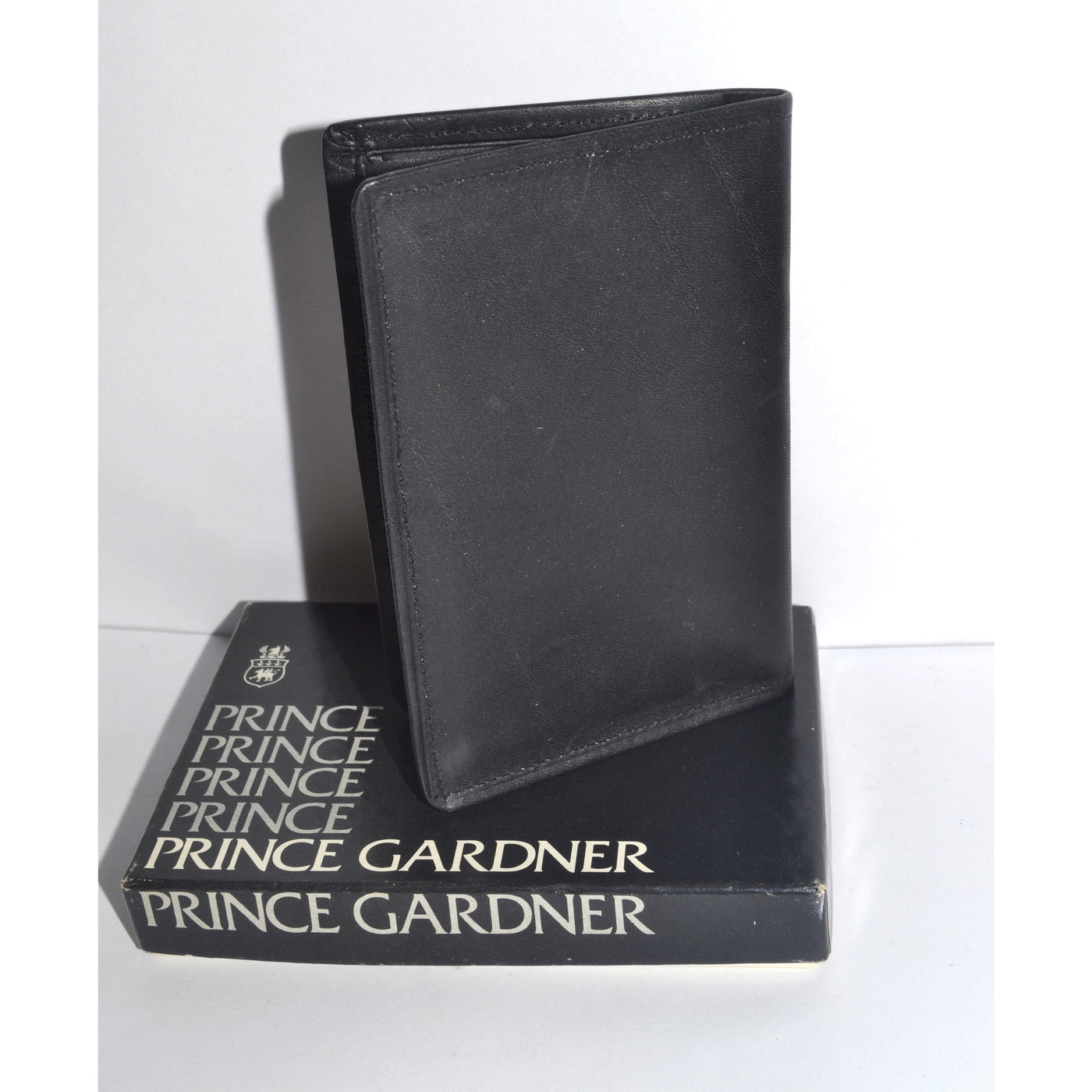 Vintage Men's Black Leather Wallet By Princess Gardner