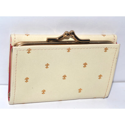 Vintage Cream Jeweled Coin Purse By St. Thomas 