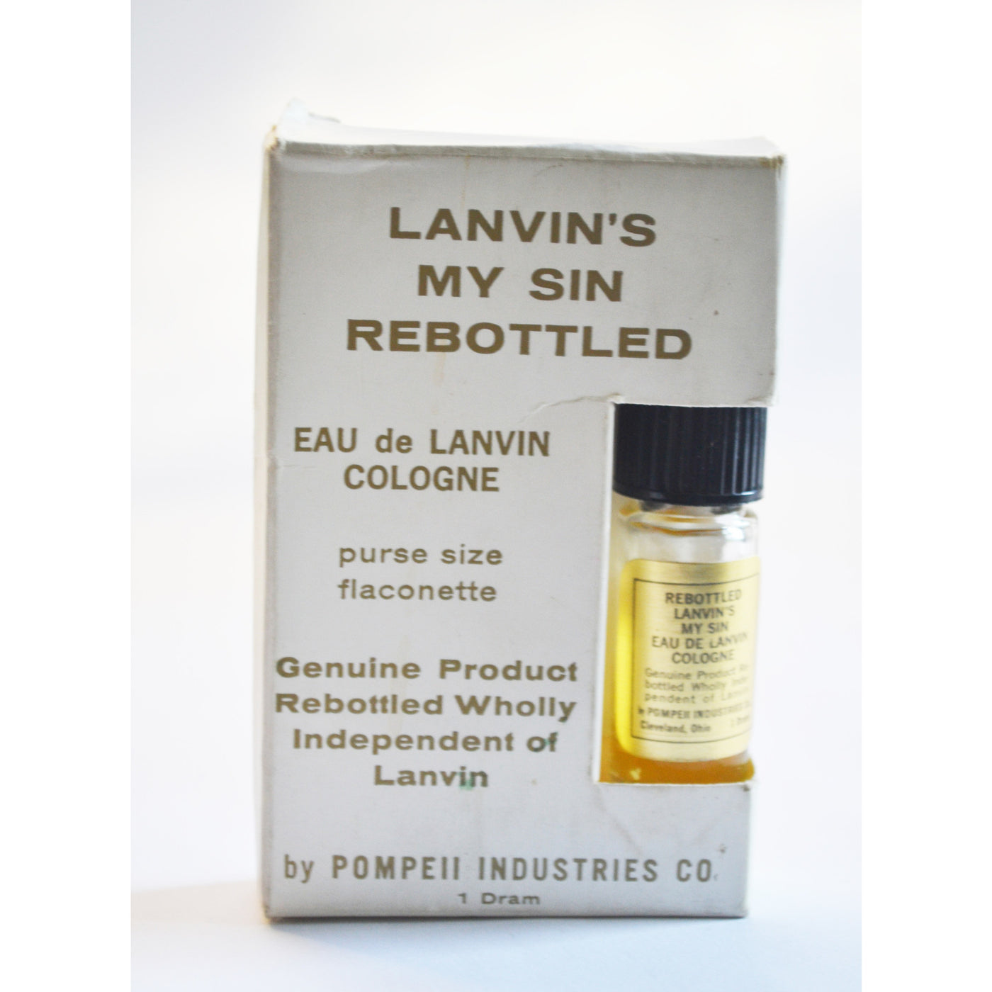 Vintage My Sin Rebottled Purse Bottle By Lanvin