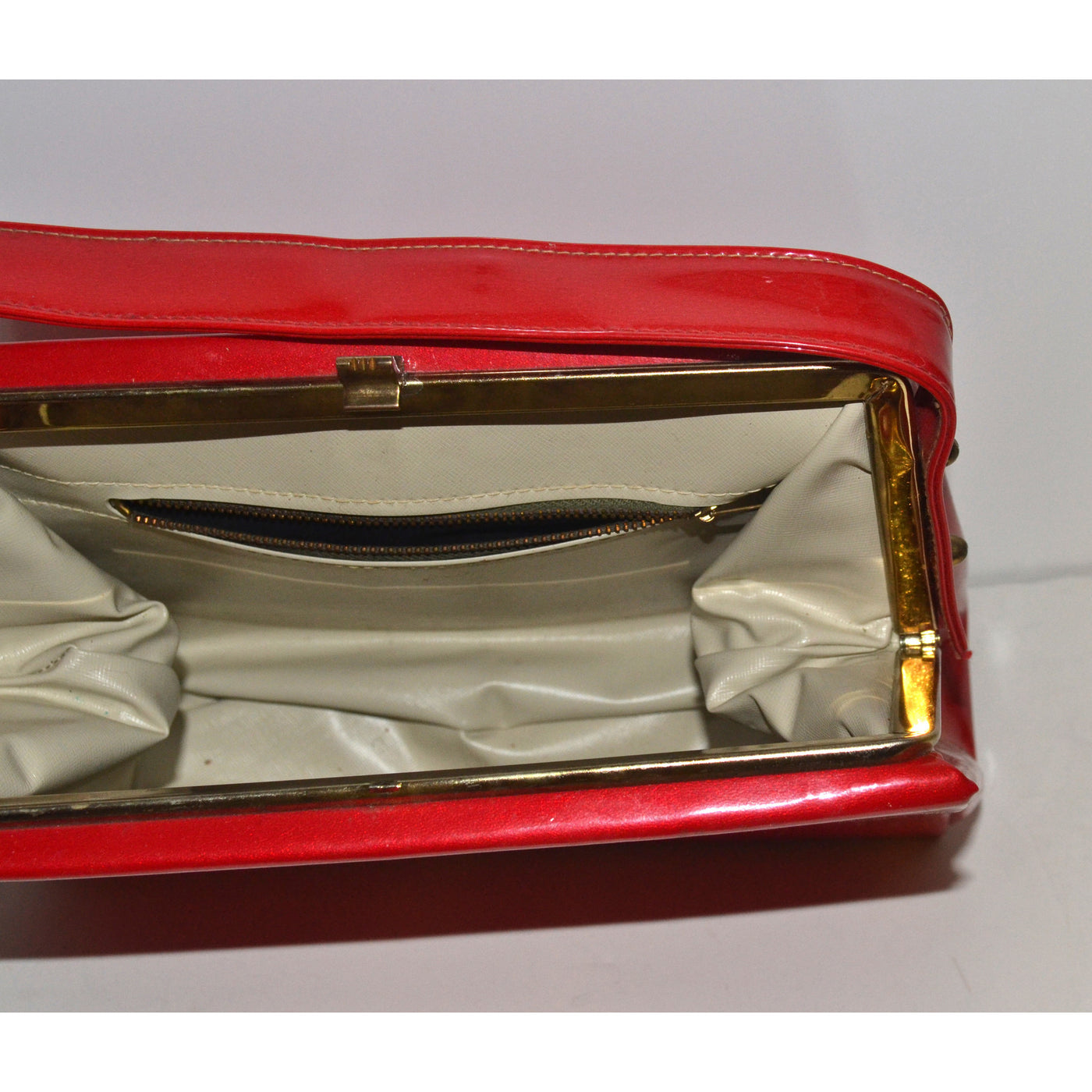 Vintage Candy Red Patent Leather Purse