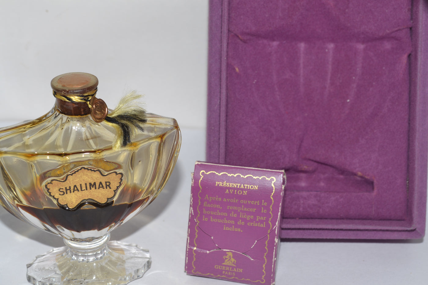 Vintage Shalimar Avion Perfume Bottle By Guerlain
