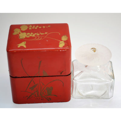 Vintage Vantine's Perfume Bottle & Laquered Box 