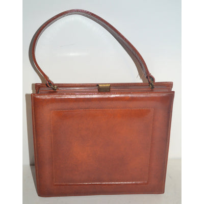 Vintage Brown Leather Purse By Viki Original