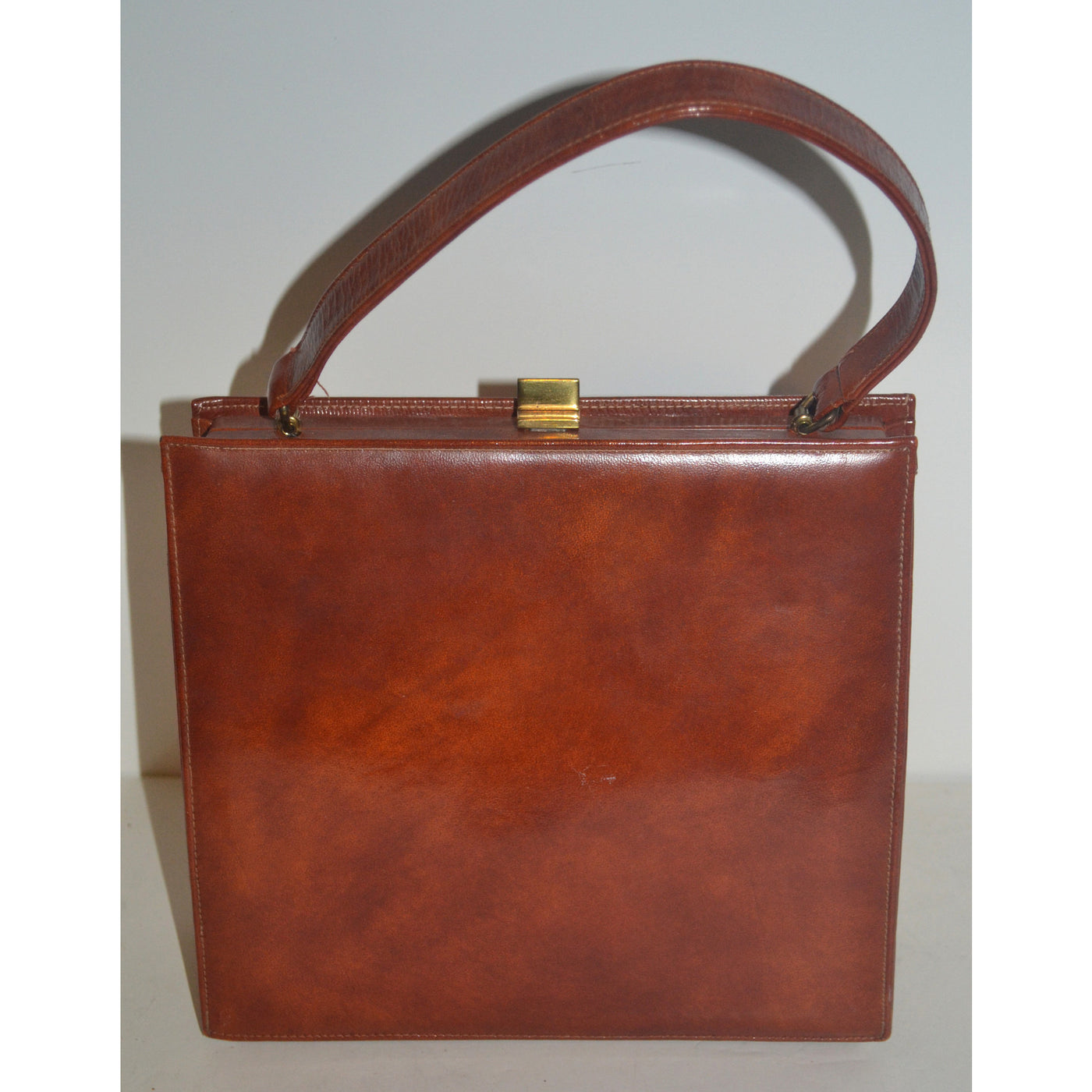 Vintage Brown Leather Purse By Viki Original