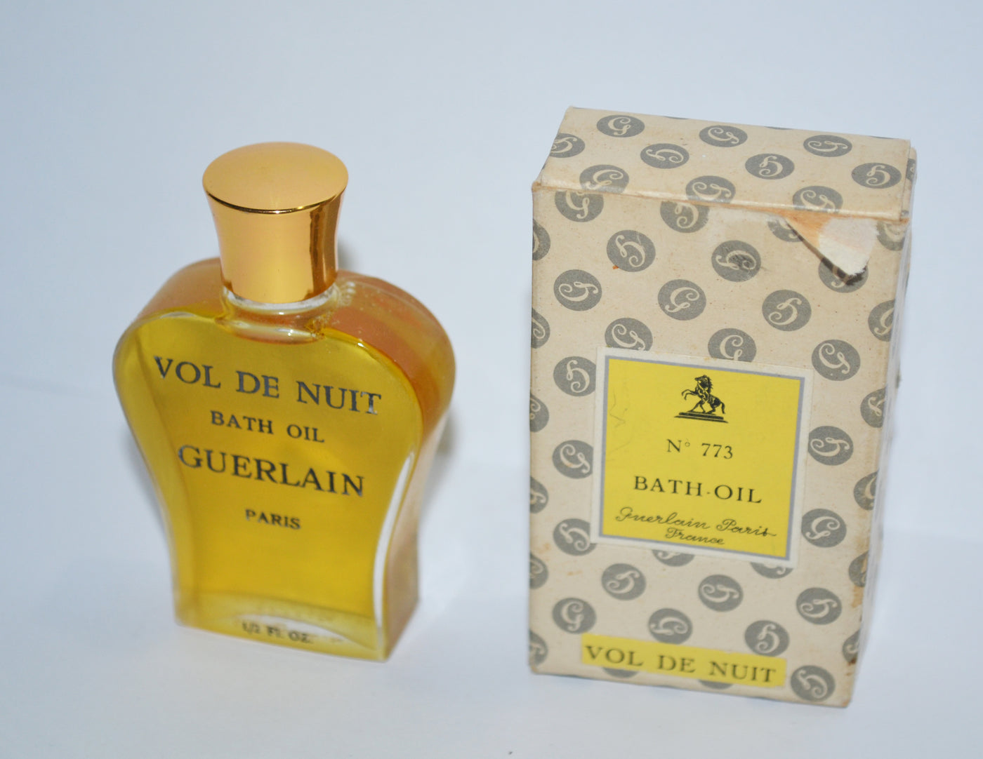 Vintage Vol De Nuit Bath Oil By Guerlain