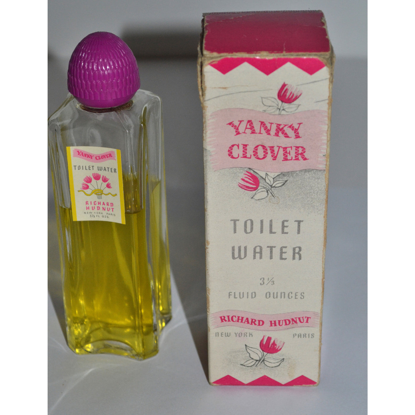 Vintage Yanky Clover Toilet Water By Richard Hudnut 