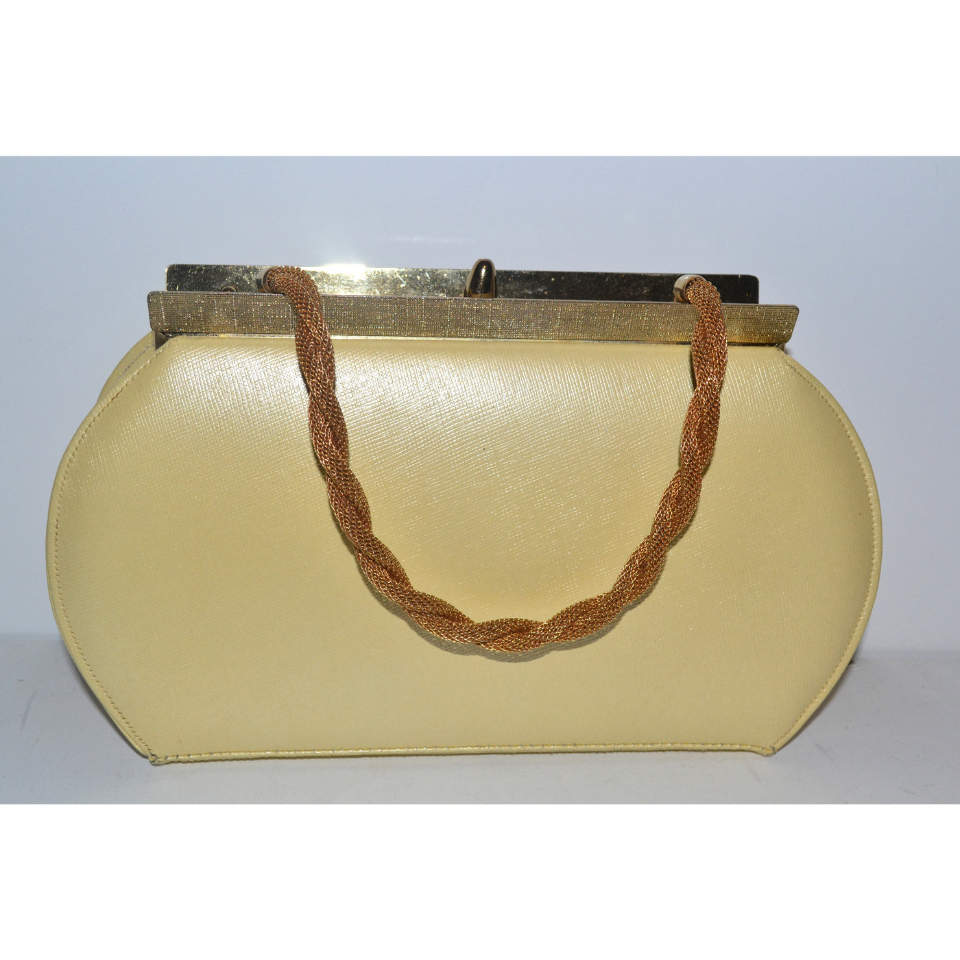 Vintage Yellow Leather Purse
