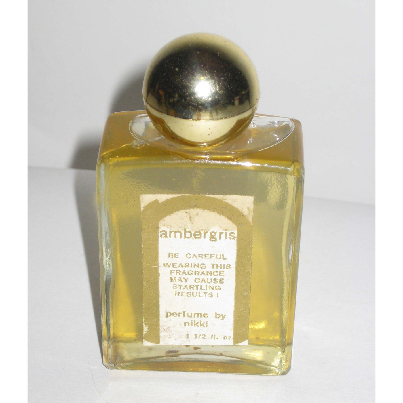 Vintage Nikki Ambergris Perfume