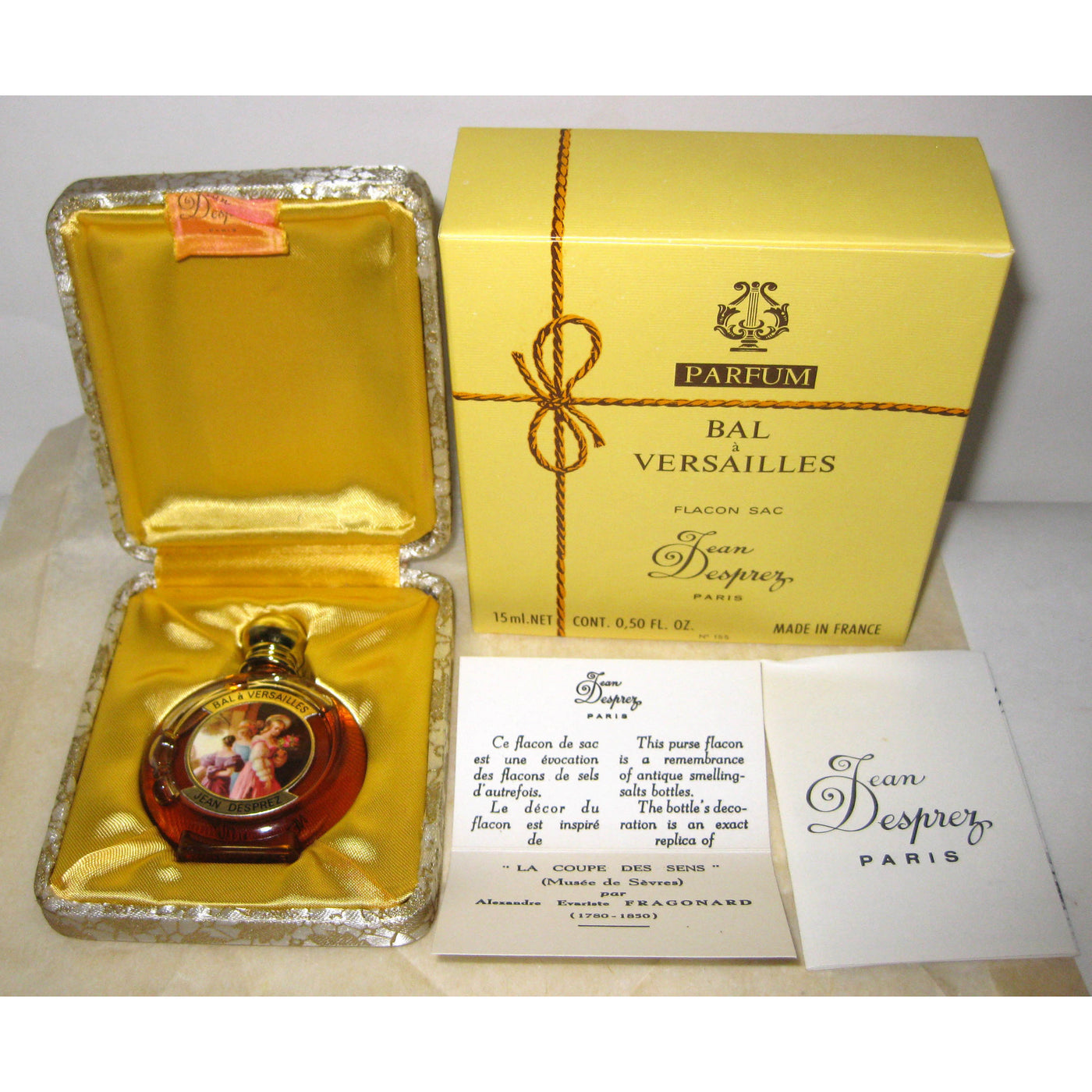 Vintage Jean Desprez Bal a Versailles Parfum Flacon Sac