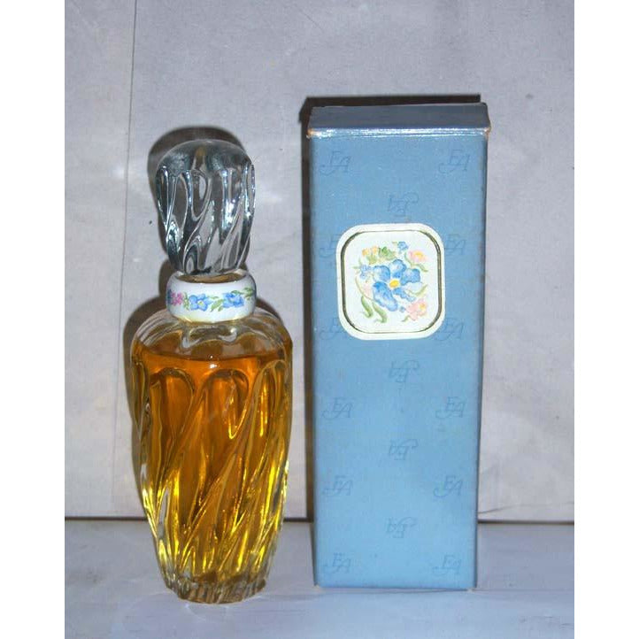 Vintage Elizabeth Arden Blue Grass Perfume Crystal Glass Decanter