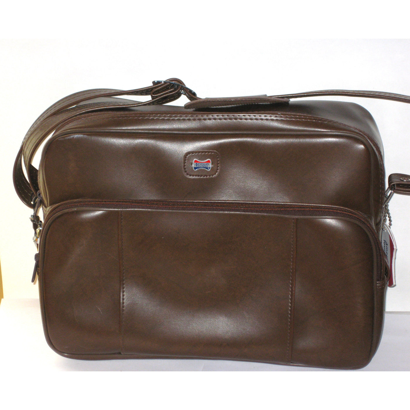 Vintage Brown Vinyl Travelbag By American Tourister 