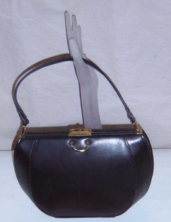 Vintage Henry Birks & Sons Coffee Leather Purse