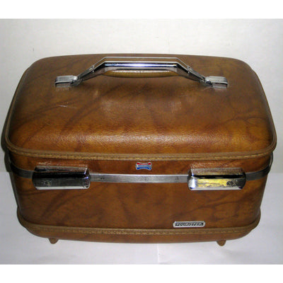 Vintage Brown Traincase By American Tourister 