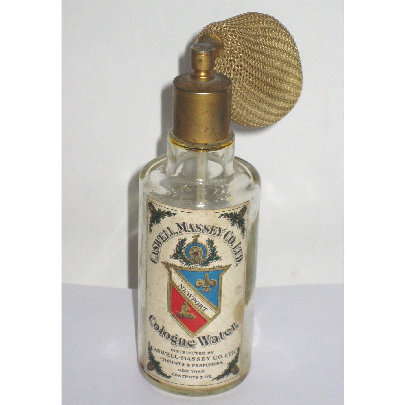 Vintage Caswell Massey Cologne Water Atomizer Bottle