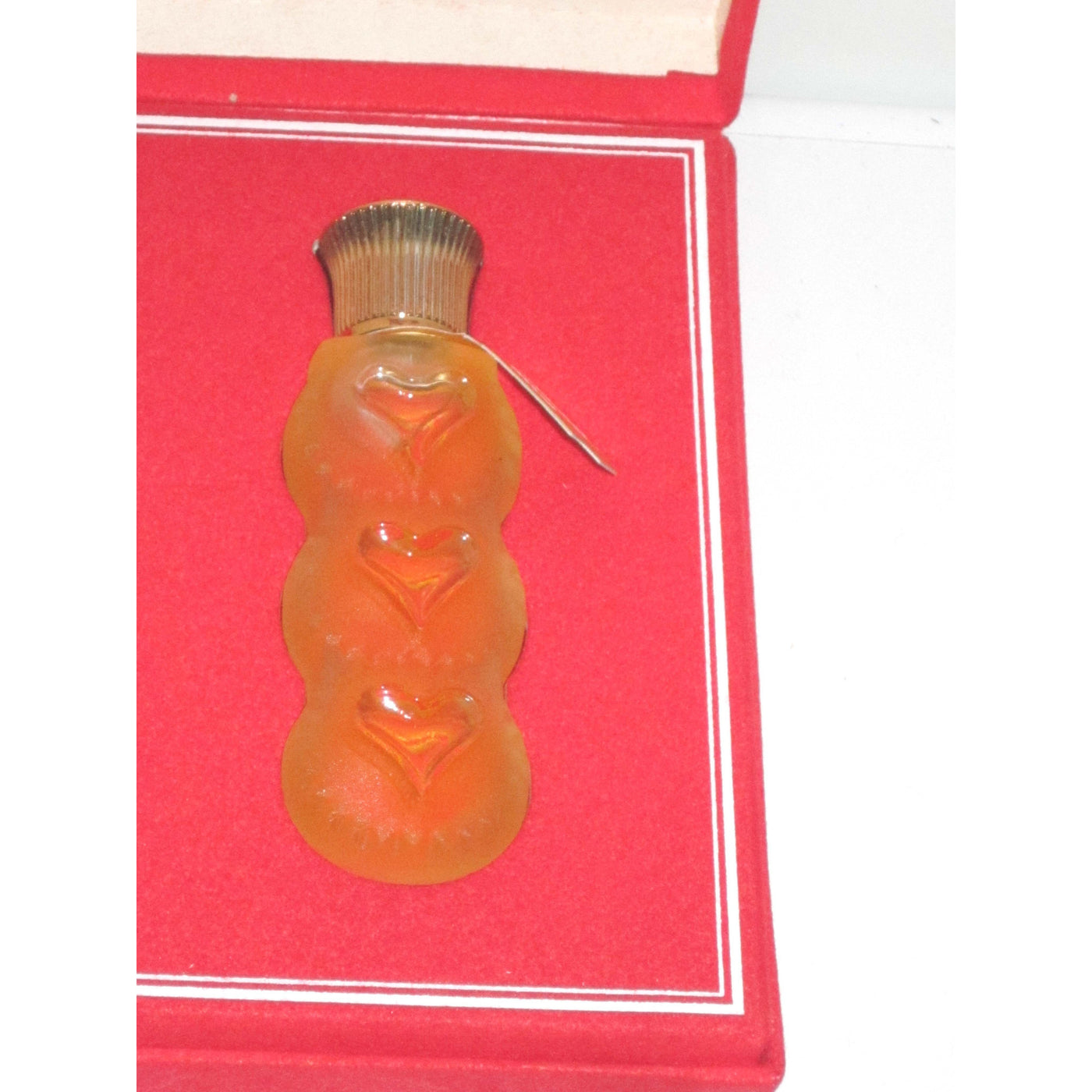 Vintage Nina Ricci Farouche 3 Hearts Lalique Perfume Bottle
