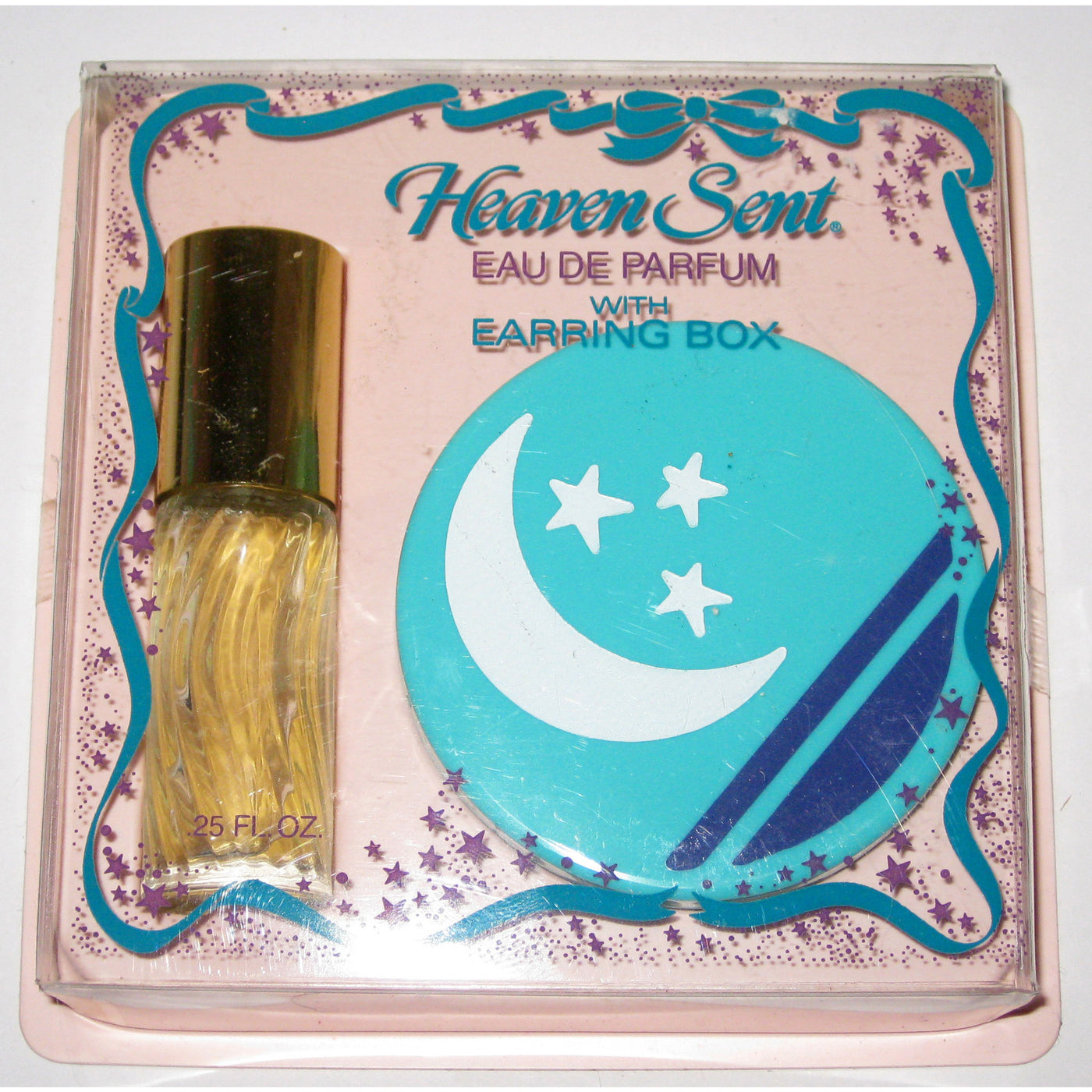 Vintage Heaven Sent Parfum & Earring Box By MEM