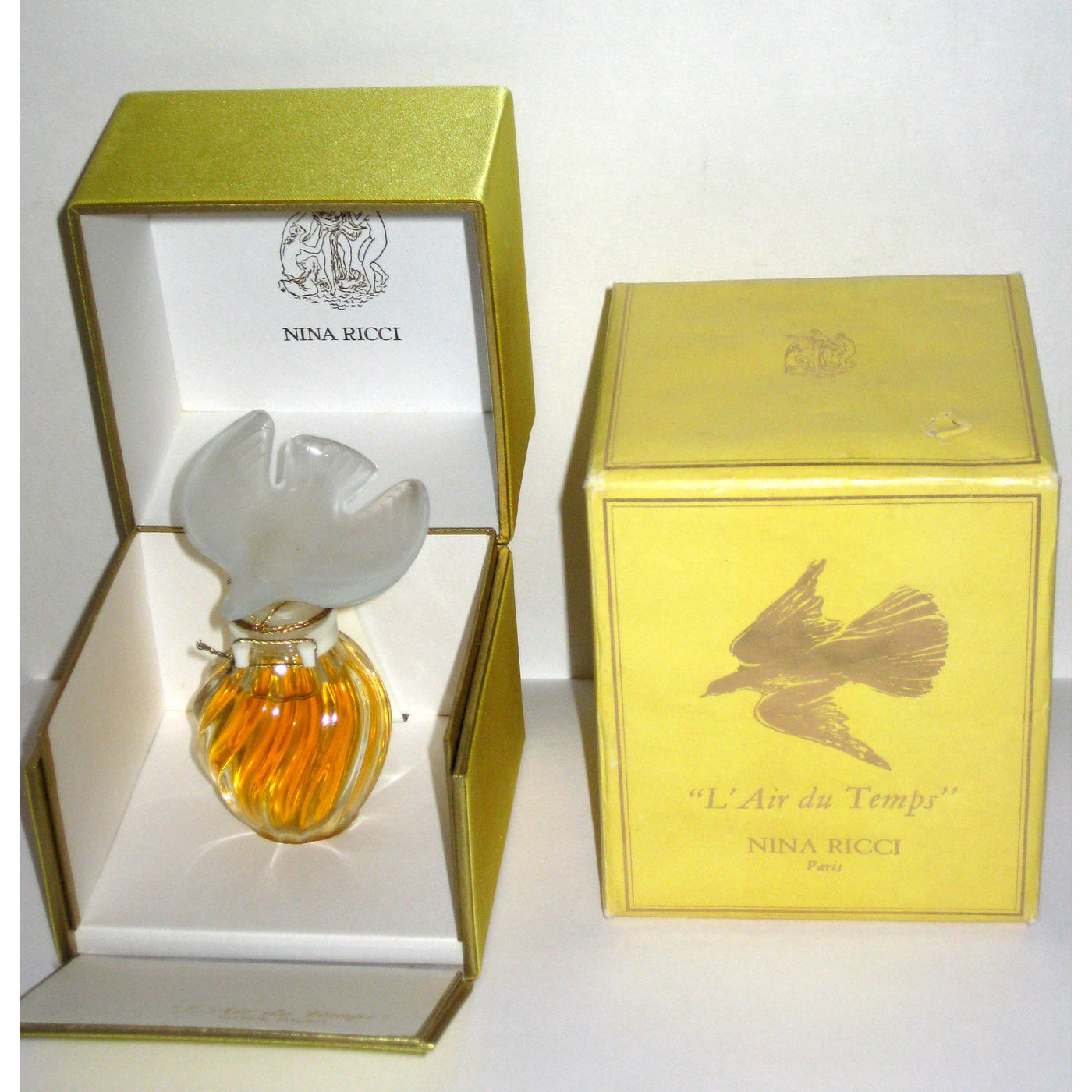  VintageNina Ricci L'Air du Temps Parfum Single Dove Lalique Flacon