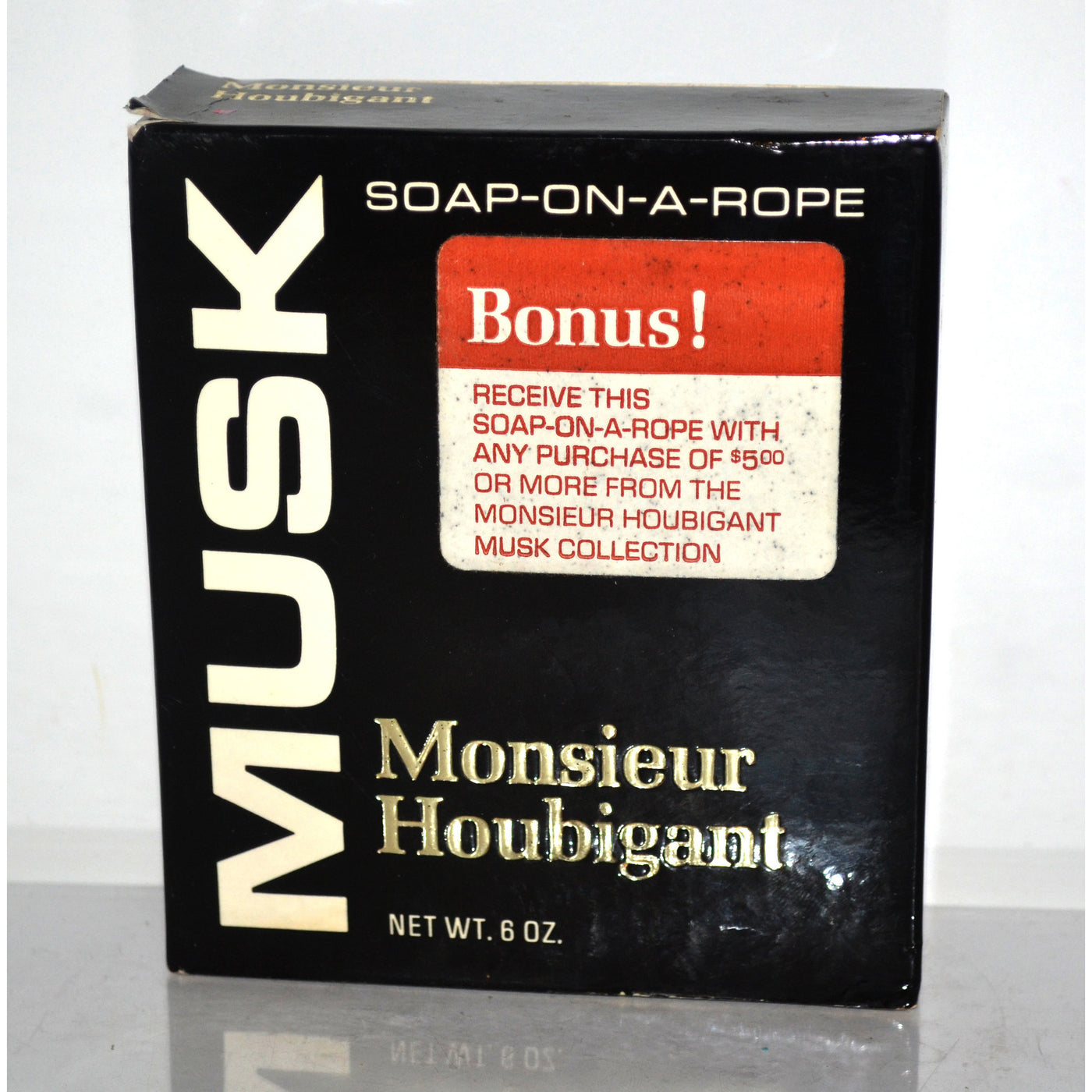 Vintage Monsieur Musk Soap-On-A-Roap By Houbigant 