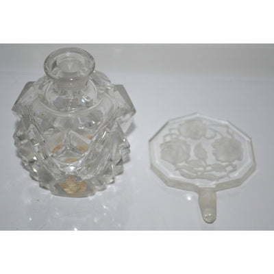 Vintage Morlee Czech Crystal Perfume Bottle