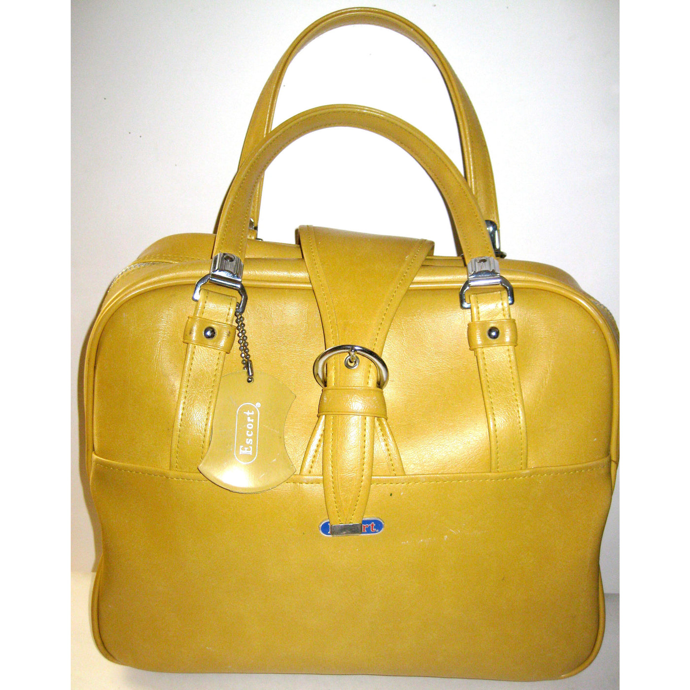 Vintage Yellow Mustard Carry-All Travelbag By Escort