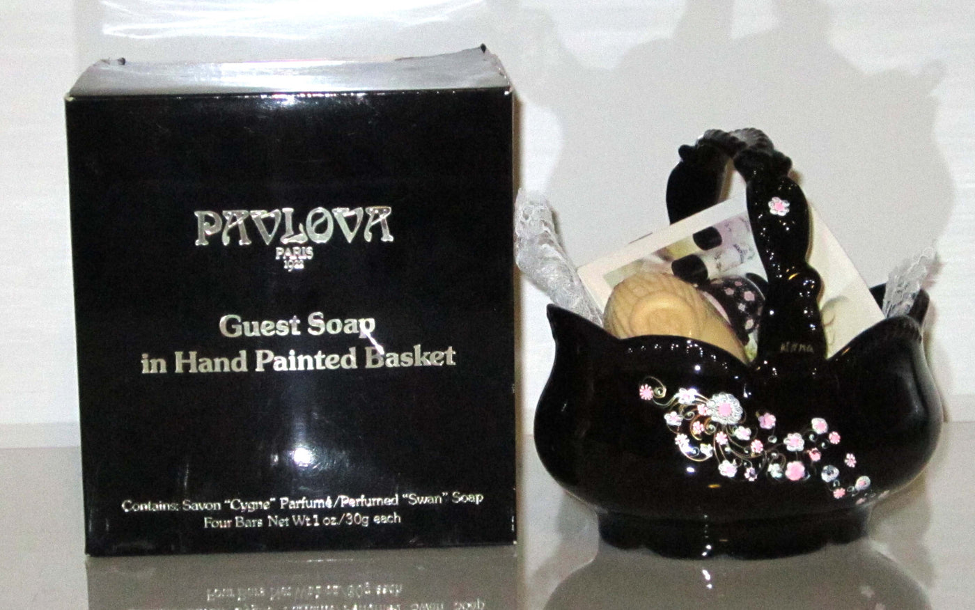 Pavlova Paris 1922 Guest Soap Hand Painted Basket