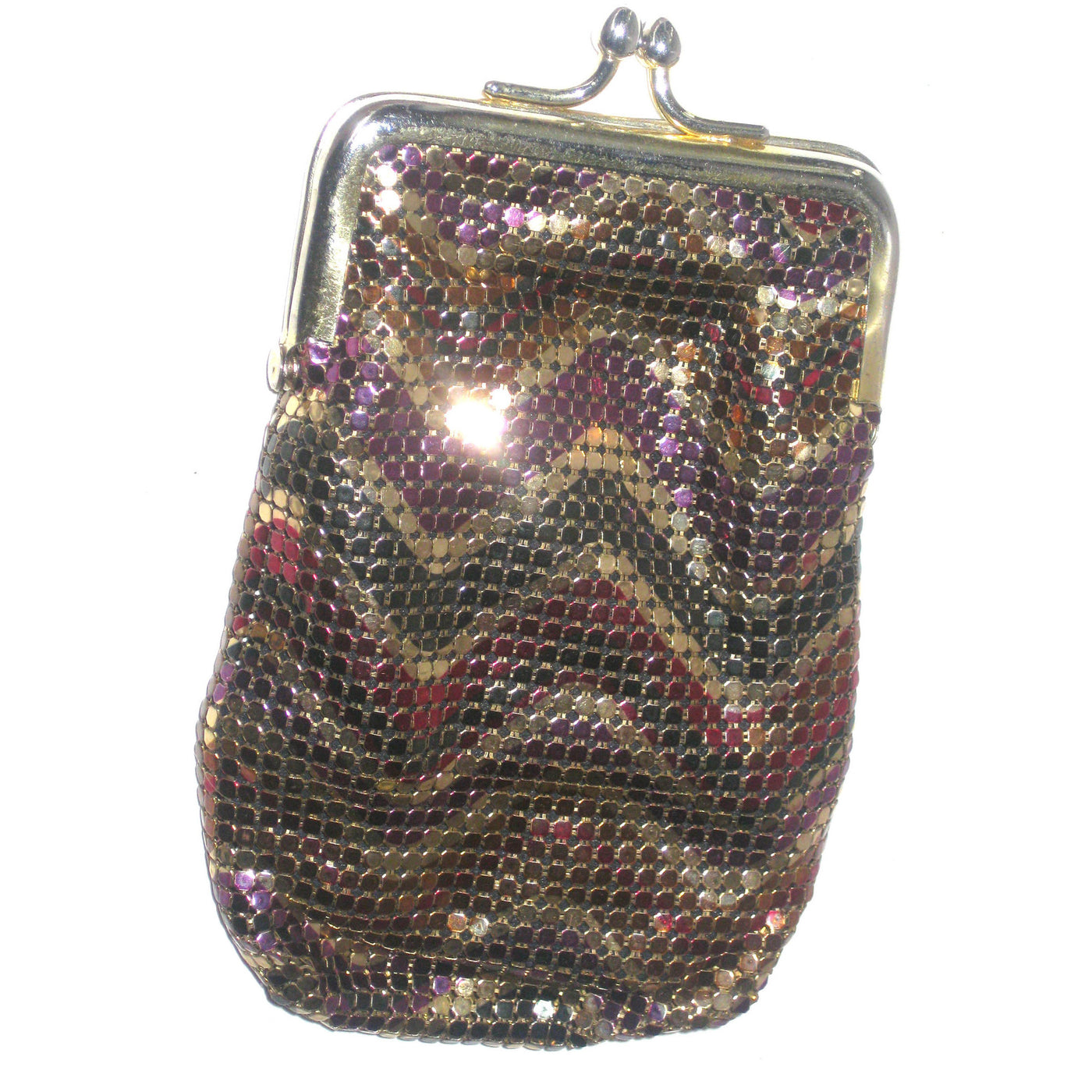 Vintage Rainbow Mesh Coin Purse By Whiting & Davis