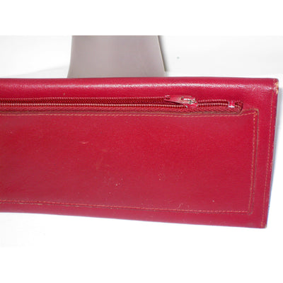 Vintage Red Leather Wallet By Bond Street Original